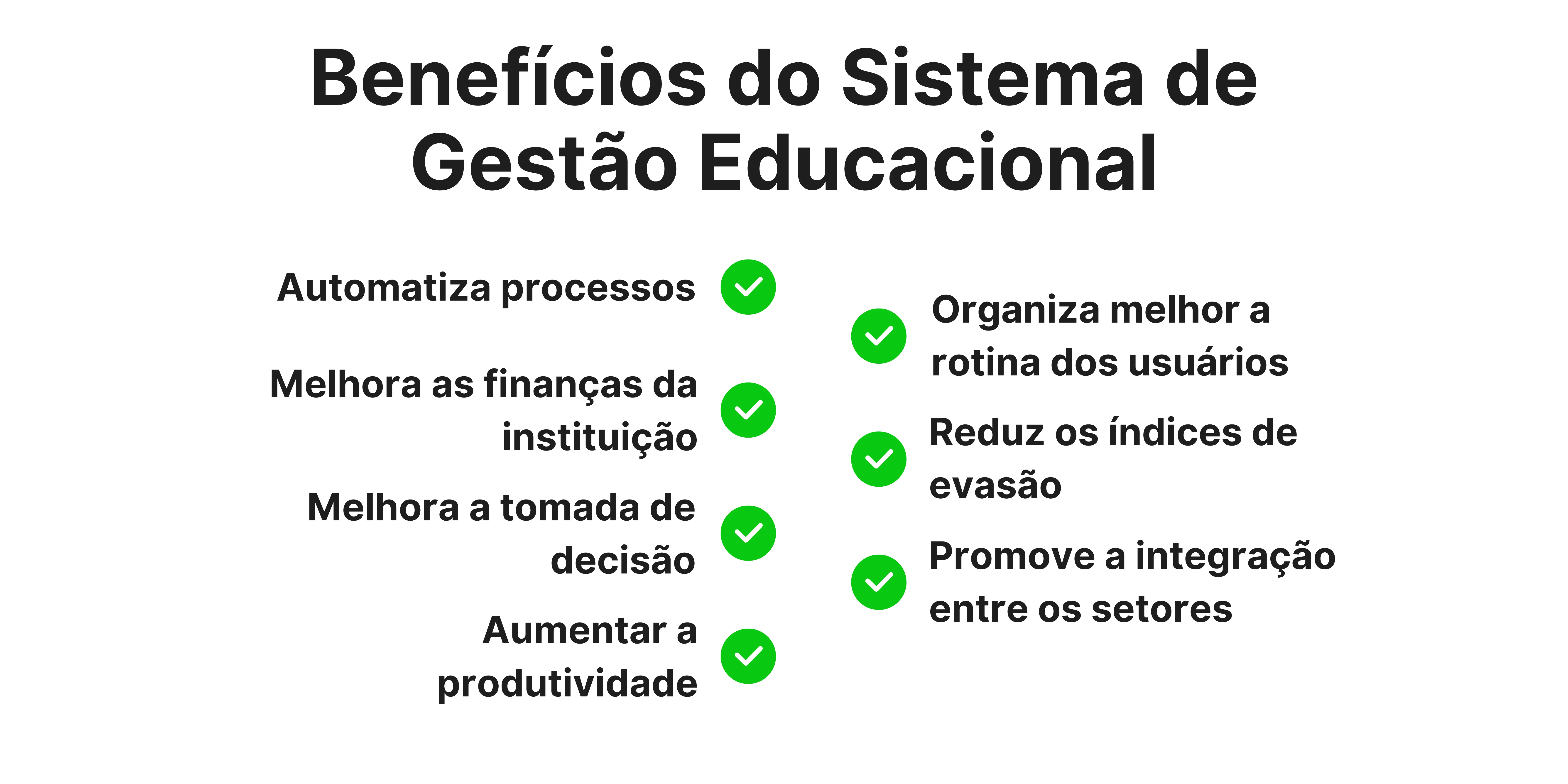 Benefícios do Sistema da Gestão Educacional